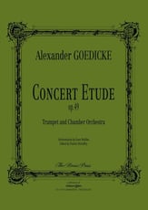 Concert Etude, Op. 49 Orchestra sheet music cover